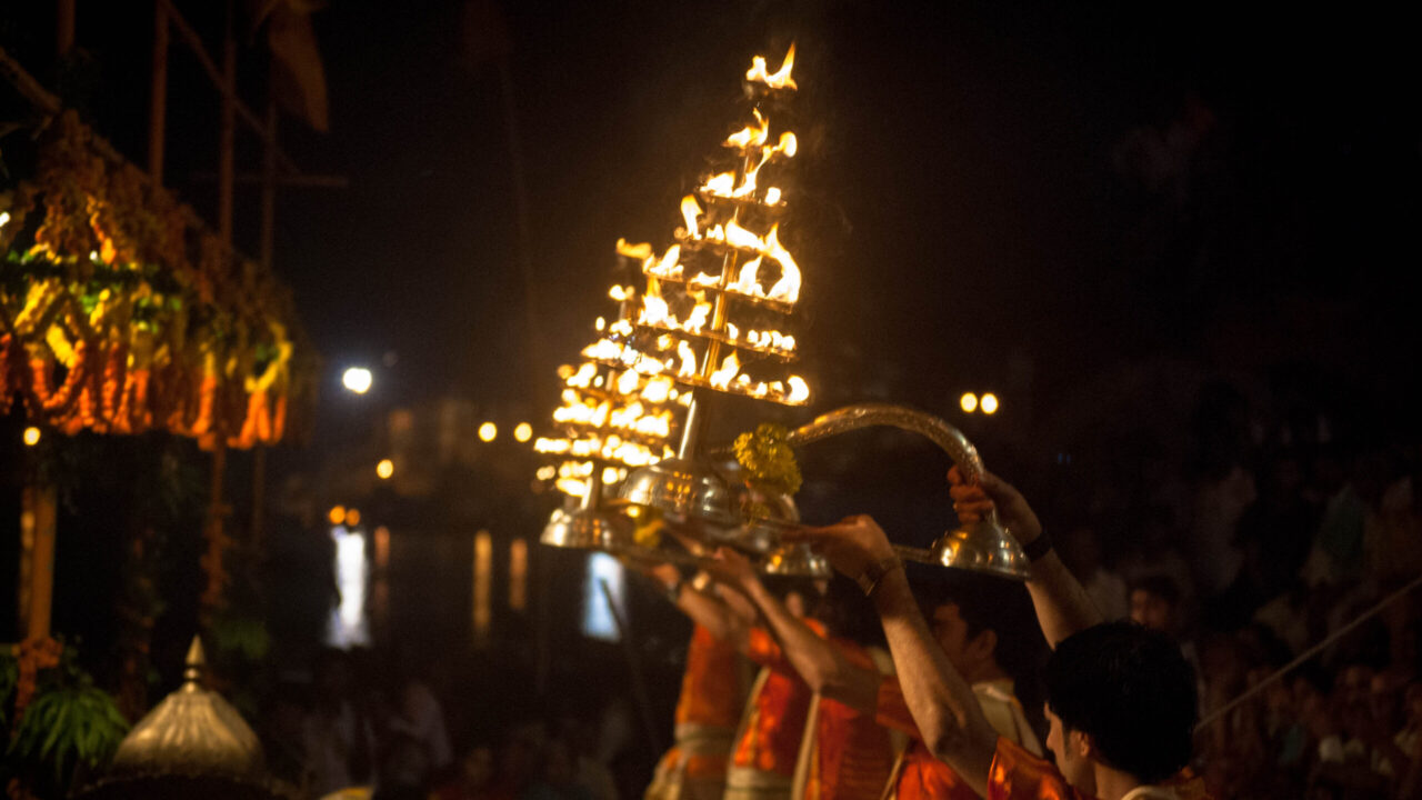 Evening Aarti Varansai at Ganga River